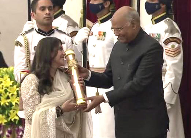 Ekta Kapoor receives the prestigious Padma Shri Award for excellence in the field of Performing Arts